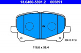 Sada brzdových destiček ATE 13.0460-5891 (AT 605891) - TOYOTA