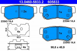 Sada brzdových destiček ATE 13.0460-5833 (AT 605833) - HYUNDAI, KIA