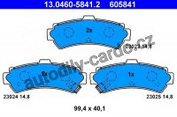 Sada brzdových destiček ATE 13.0460-5841 (AT 605841) - NISSAN