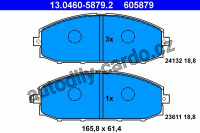 Sada brzdových destiček ATE 13.0460-5879 (AT 605879) - NISSAN