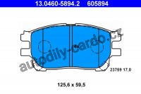 Sada brzdových destiček ATE 13.0460-5894 (AT 605894) - TOYOTA