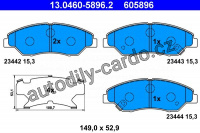 Sada brzdových destiček ATE 13.0460-5896 (AT 605896) - KIA
