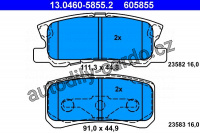 Sada brzdových destiček ATE 13.0460-5855 (AT 605855) - JEEP, MITSUBISHI