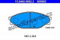 Sada brzdových destiček ATE 13.0460-5892 (AT 605892) - TOYOTA