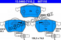 Sada brzdových destiček ATE 13.0460-7110 (AT 607110)