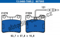 Sada brzdových destiček ATE 13.0460-7085 (AT 607085) - MERCEDES-BENZ