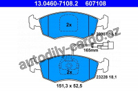 Sada brzdových destiček ATE 13.0460-7108 (AT 607108) - FIAT