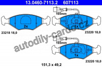 Sada brzdových destiček ATE 13.0460-7113 (AT 607113) - FIAT