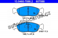 Sada brzdových destiček ATE 13.0460-7088 (AT 607088) - CITROËN, PEUGEOT