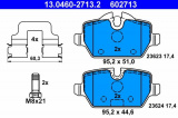 Sada brzdových destiček ATE 13.0460-2713 (AT 602713) - BMW