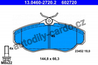 Sada brzdových destiček ATE 13.0460-2720 (AT 602720) - LAND ROVER