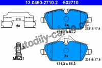 Sada brzdových destiček ATE 13.0460-2710 (AT 602710) - BMW, MINI