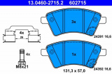 Sada brzdových destiček ATE 13.0460-2715 (AT 602715) - FIAT, SUZUKI