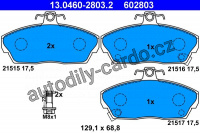 Sada brzdových destiček ATE 13.0460-2803 (AT 602803) - HONDA, ROVER