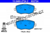 Sada brzdových destiček ATE 13.0460-2724 (AT 602724) - LANCIA