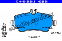 Sada brzdových destiček ATE 13.0460-2828 (AT 602828) - MERCEDES-BENZ