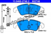 Sada brzdových destiček ATE 13.0460-2746 (AT 602746) - AUDI