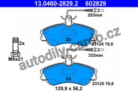 Sada brzdových destiček ATE 13.0460-2829 (AT 602829) - CITROËN, PEUGEOT
