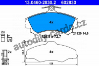 Sada brzdových destiček ATE 13.0460-2830 (AT 602830) - MITSUBISHI, VOLVO