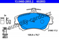 Sada brzdových destiček ATE 13.0460-2853 (AT 602853) - MITSUBISHI, VOLVO