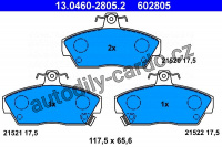 Sada brzdových destiček ATE 13.0460-2805 (AT 602805) - ROVER