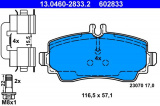 Sada brzdových destiček ATE 13.0460-2833 (AT 602833) - MERCEDES-BENZ