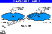 Sada brzdových destiček ATE 13.0460-2816 (AT 602816) - PEUGEOT