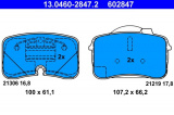 Sada brzdových destiček ATE 13.0460-2847 (AT 602847) - AUDI