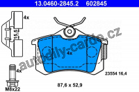 Sada brzdových destiček ATE 13.0460-2845 (AT 602845) - RENAULT