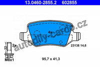 Sada brzdových destiček ATE 13.0460-2855 (AT 602855) - MERCEDES-BENZ