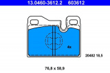 Sada brzdových destiček ATE 13.0460-3612 (AT 603612) - PORSCHE
