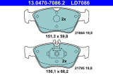 Sada brzdových destiček ATE Ceramic 13.0470-7086 (AT LD7086) - MERCEDES-BENZ