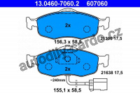 Sada brzdových destiček ATE 13.0460-7060 (AT 607060) - FORD