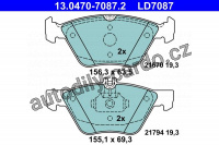 Sada brzdových destiček ATE Ceramic 13.0470-7087 (AT LD7087) - MERCEDES-BENZ