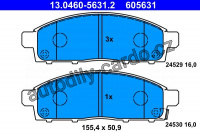 Sada brzdových destiček ATE 13.0460-5631 (AT 605631)