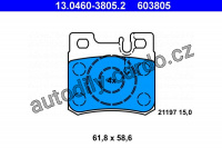 Sada brzdových destiček ATE 13.0460-3805 (AT 603805) - MERCEDES-BENZ