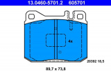 Sada brzdových destiček ATE 13.0460-5701 (AT 605701) - VW