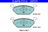 Sada brzdových destiček ATE Ceramic 13.0470-7111 (AT LD7111) - AUDI, SEAT, ŠKODA, VW