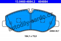 Sada brzdových destiček ATE 13.0460-4884 (AT 604884) -MERCEDES-BENZ