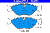 Sada brzdových destiček ATE 13.0460-5703 (AT 605703) - SAAB