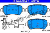 Sada brzdových destiček ATE 13.0460-2794 (AT 602794)