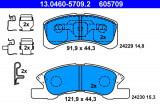 Sada brzdových destiček ATE 13.0460-5709 (AT 605709) - DAIHATSU