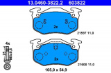 Sada brzdových destiček ATE 13.0460-3822 (AT 603822) - RENAULT