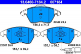 Sada brzdových destiček ATE 13.0460-7184 (AT 607184) - AUDI, SEAT, ŠKODA, VW