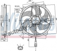 Ventilátor chladiče NISSENS 85790