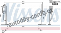 Chladič klimatizace NISSENS 94305