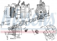 Kompresor klimatizace NISSENS 89488