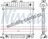 Chladič motoru NISSENS 62708A