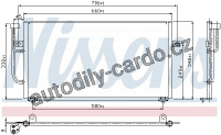 Chladič klimatizace NISSENS 94306