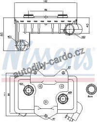 Chladič motorového oleje NISSENS 90597